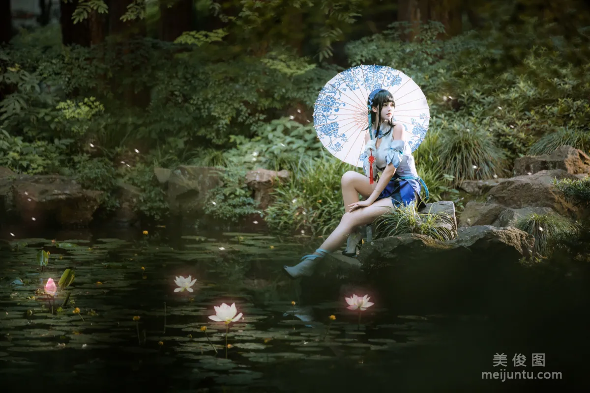 美女Coser戚顧兒MIKI 《王者榮耀 西施》 寫真集 7