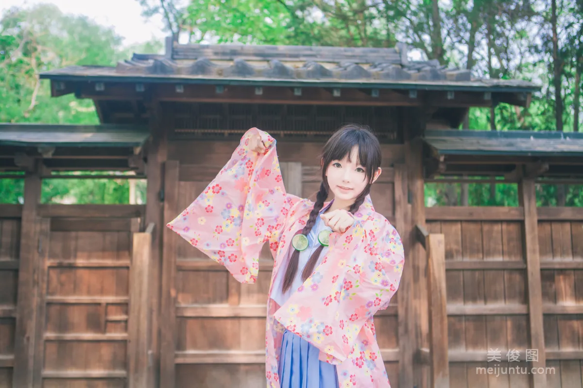 [美女Coser] 桜群 《和服》 写真集15