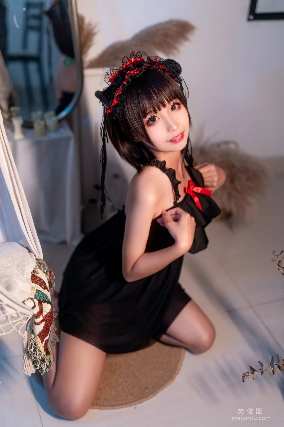 蠢沫沫 《黑睡裙》 写真集3