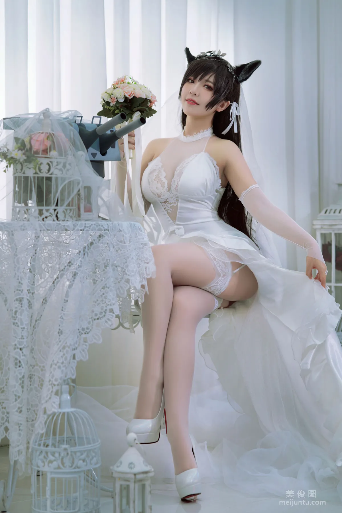 [美女Coser] 半半子 《愛宕花嫁》 寫真集 20
