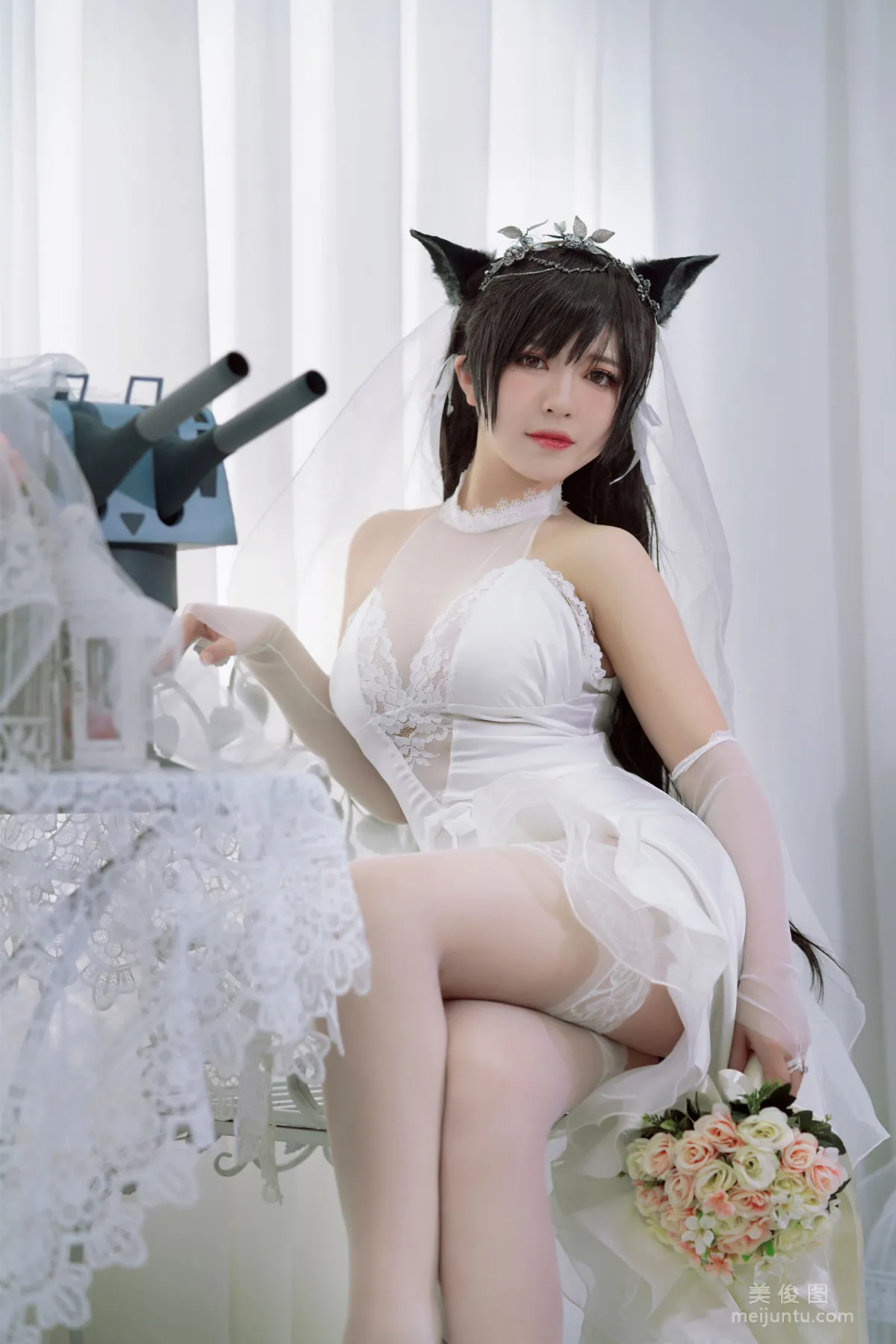 [美女Coser] 半半子 《愛宕花嫁》 寫真集 19