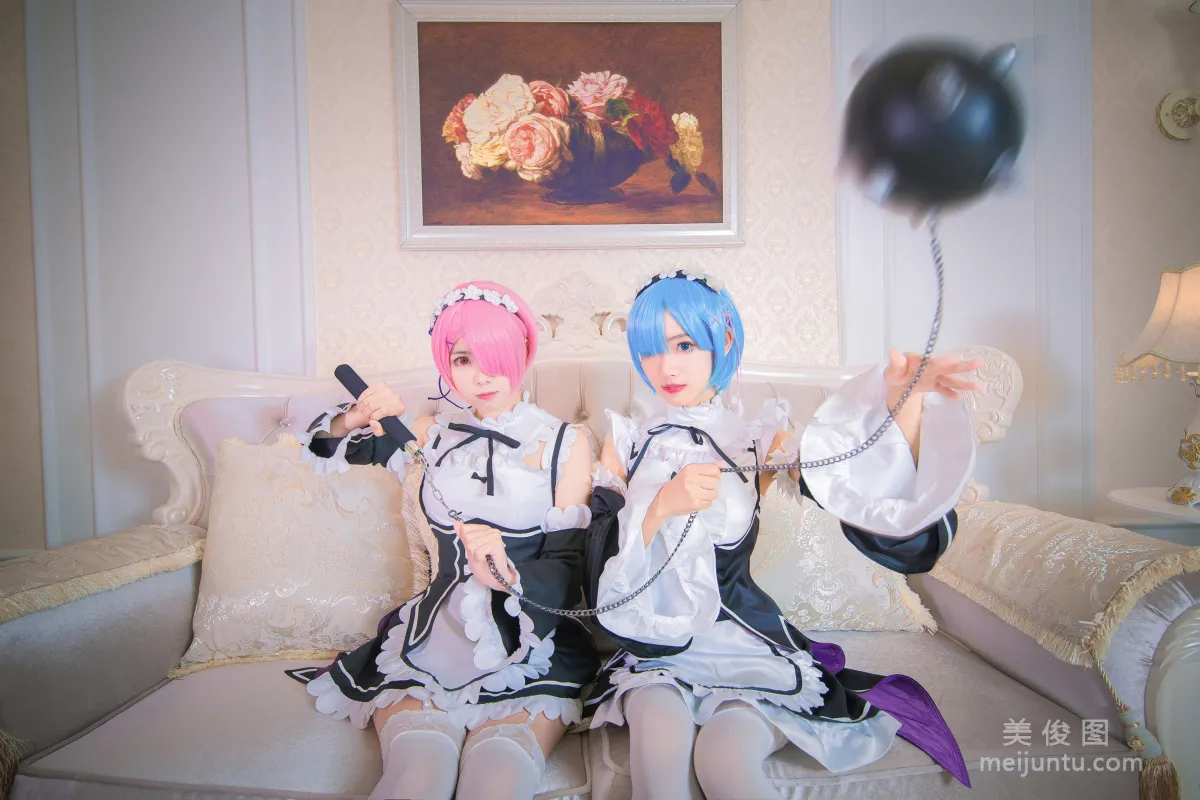[美女Coser] 小野妹子w 《Ram Rem（拉姆，雷姆）》 寫真集 21