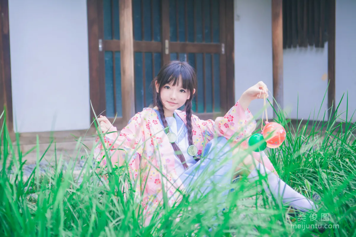 [美女Coser] 桜群 《和服》 写真集4