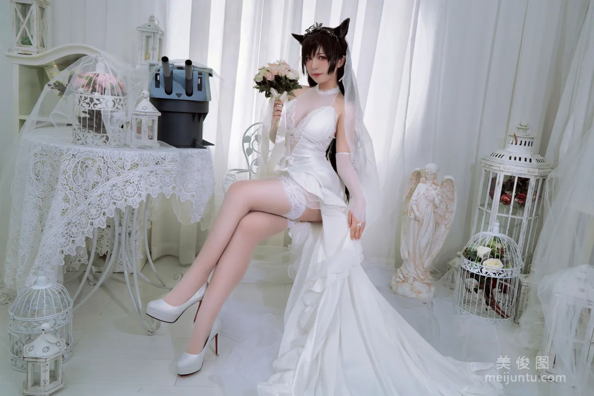 [美女Coser] 半半子 《愛宕花嫁》 寫真集 21