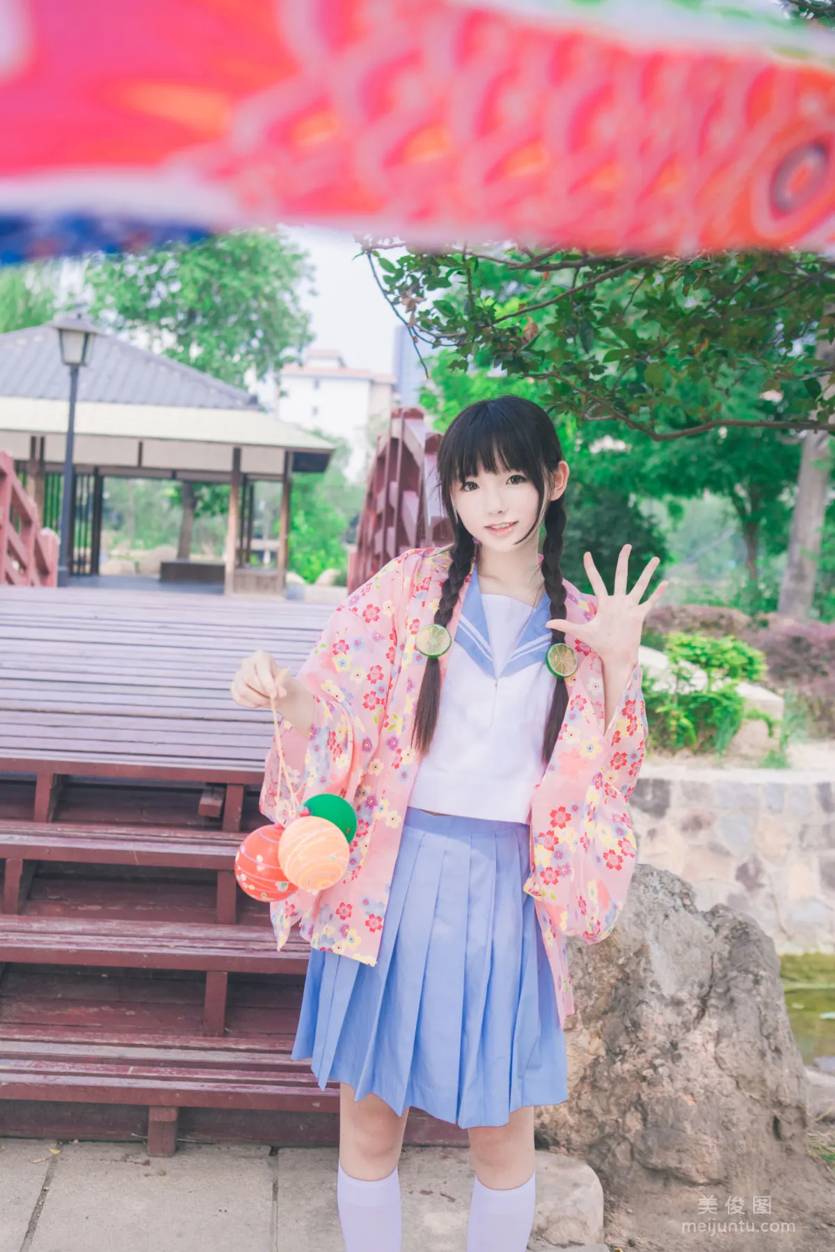 [美女Coser] 桜群 《和服》 写真集9