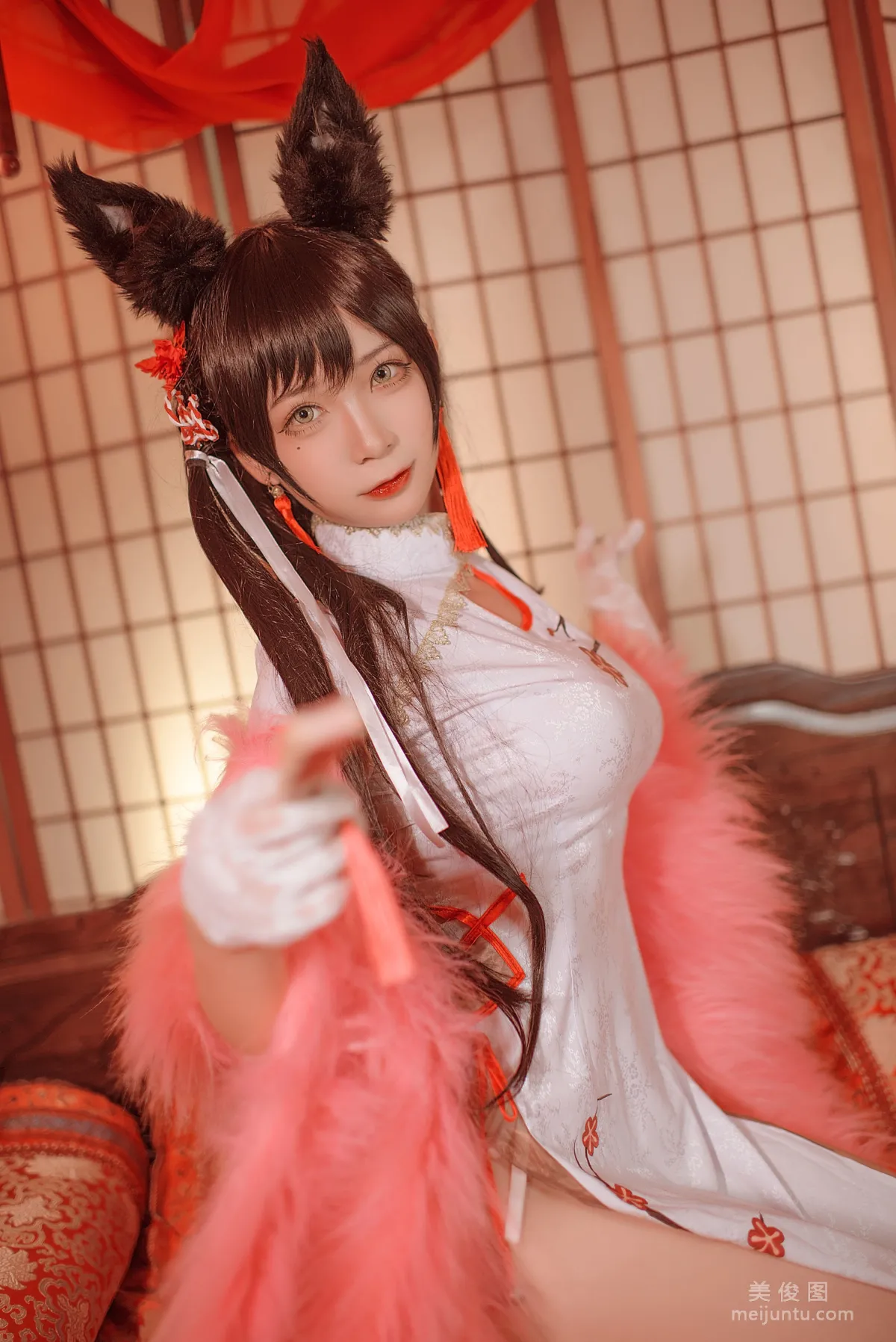 [美女Coser] 櫻落醬w 《愛宕新春旗袍》 寫真集 4