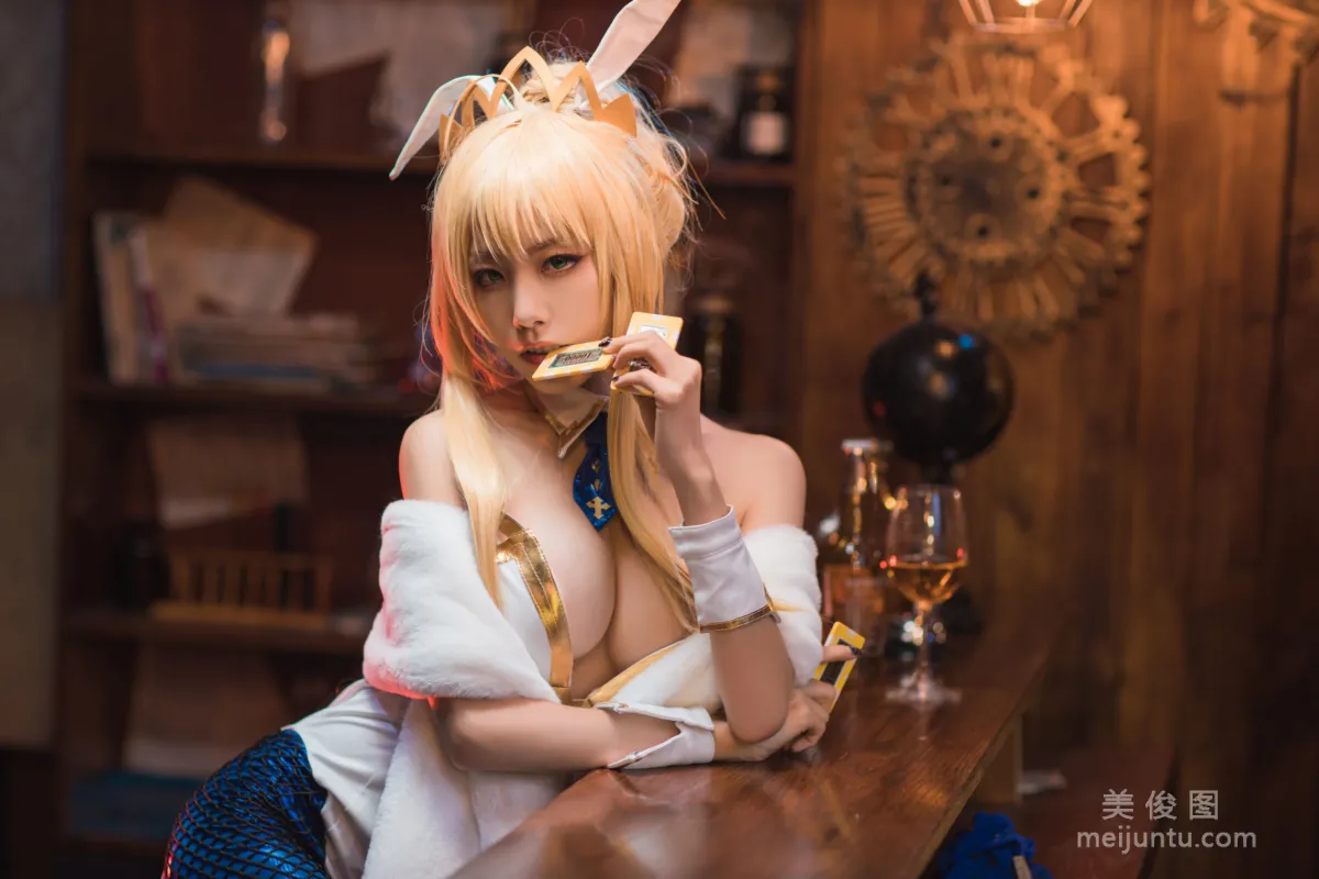美女Coser水淼aqua 《白槍呆》 寫真集 13