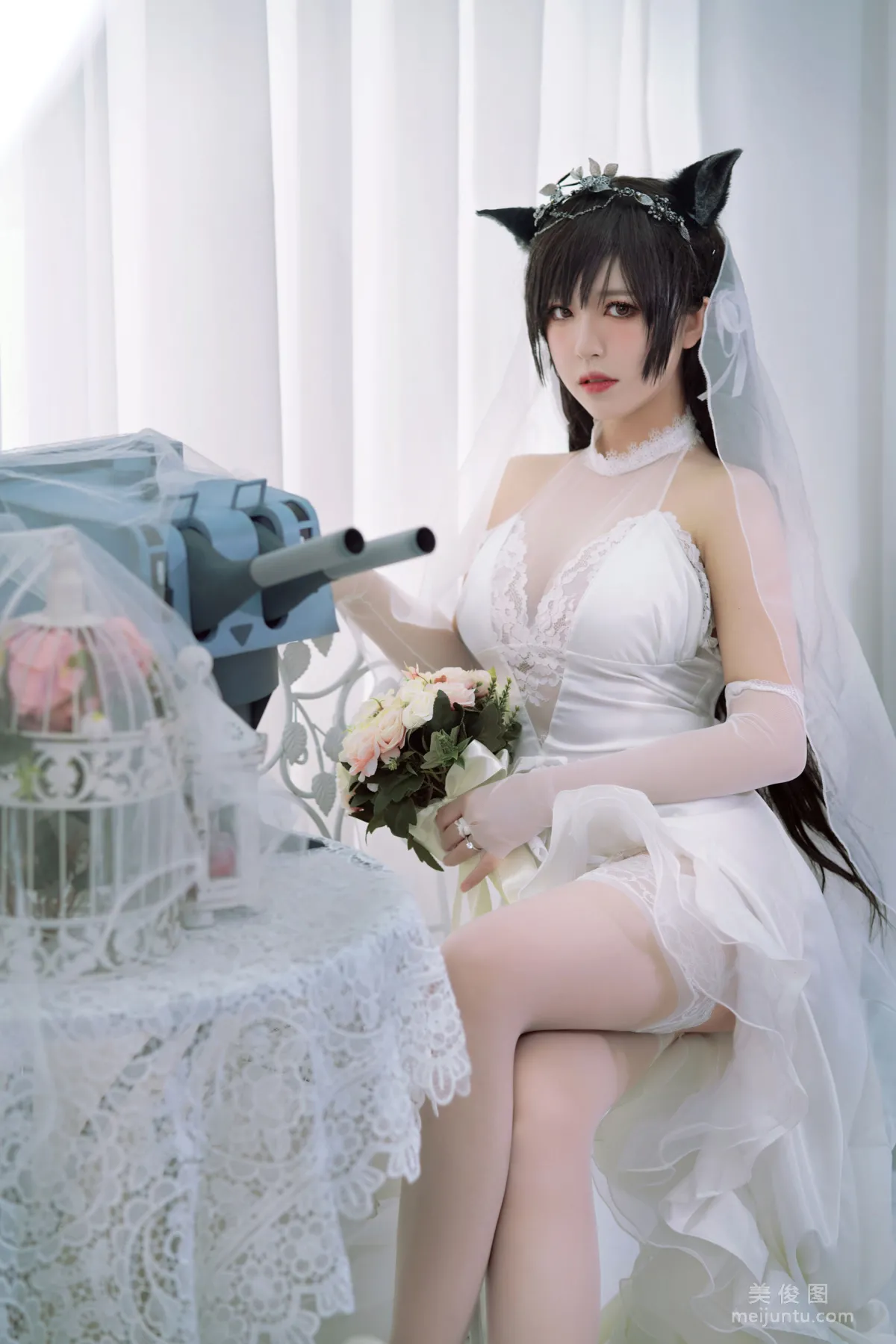 [美女Coser] 半半子 《愛宕花嫁》 寫真集 18