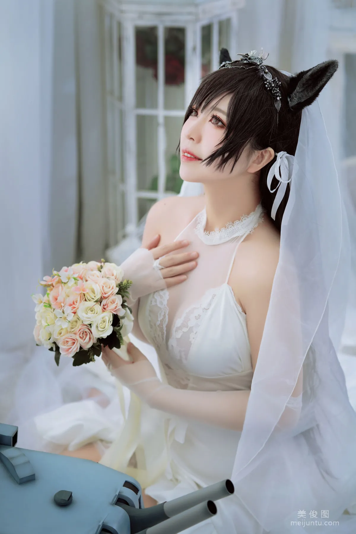 [美女Coser] 半半子 《愛宕花嫁》 寫真集 9