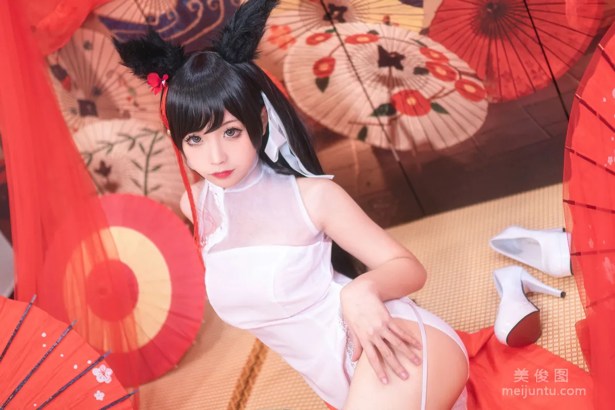 [美女Coser] 蠢沫沫 《爱宕习字》 写真集20