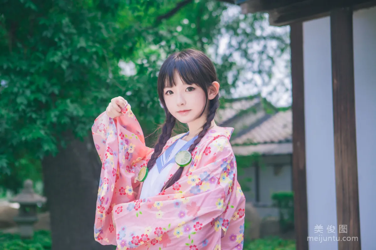 [美女Coser] 桜群 《和服》 写真集2