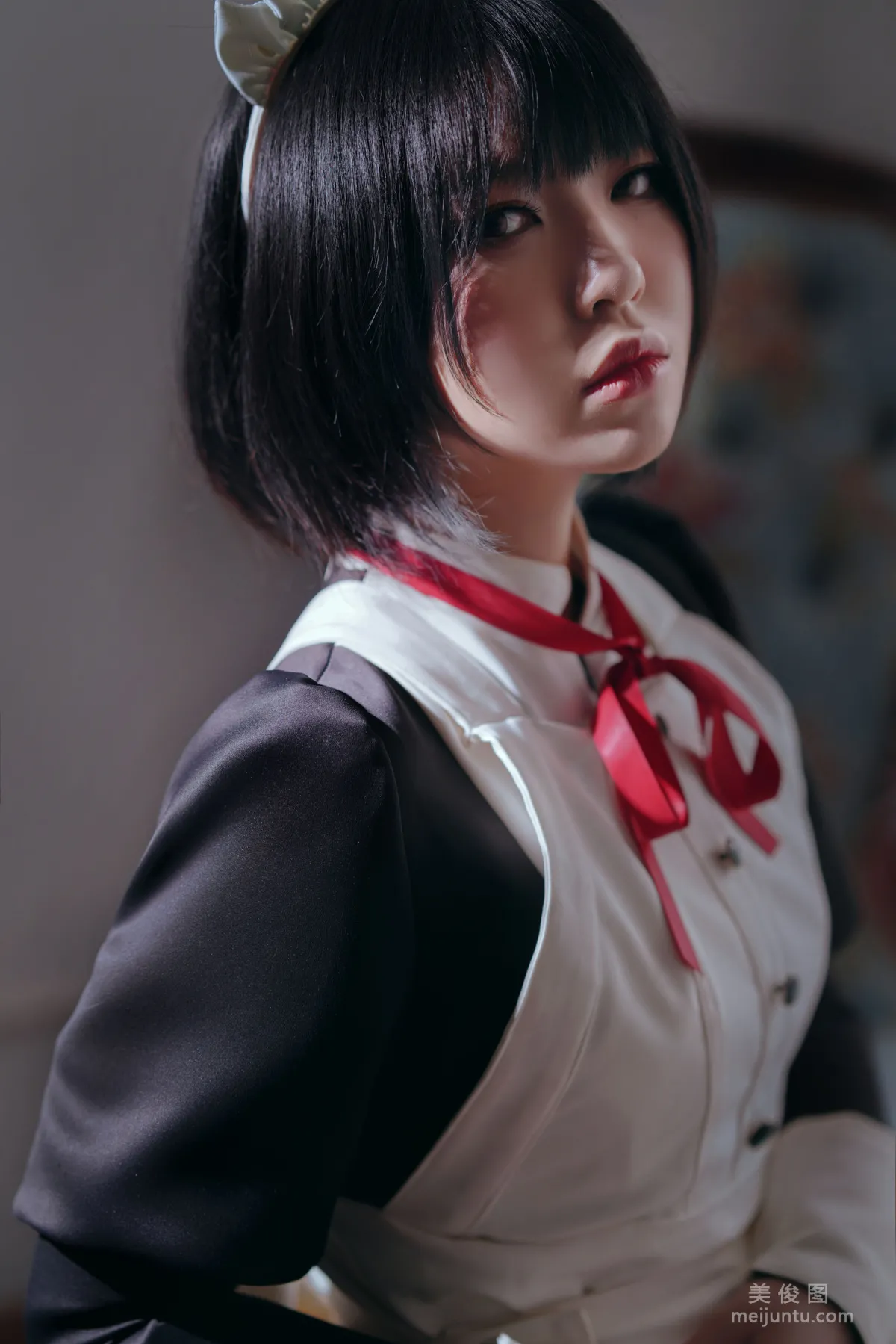 [美女Coser] 半半子 《 嫌パン メイド》 写真集38