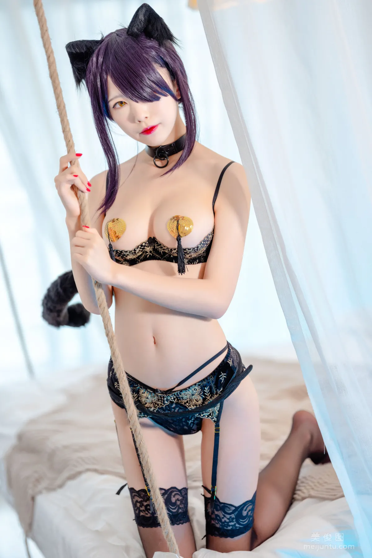 美女Coser水淼aqua 《黑貓》 寫真集 20