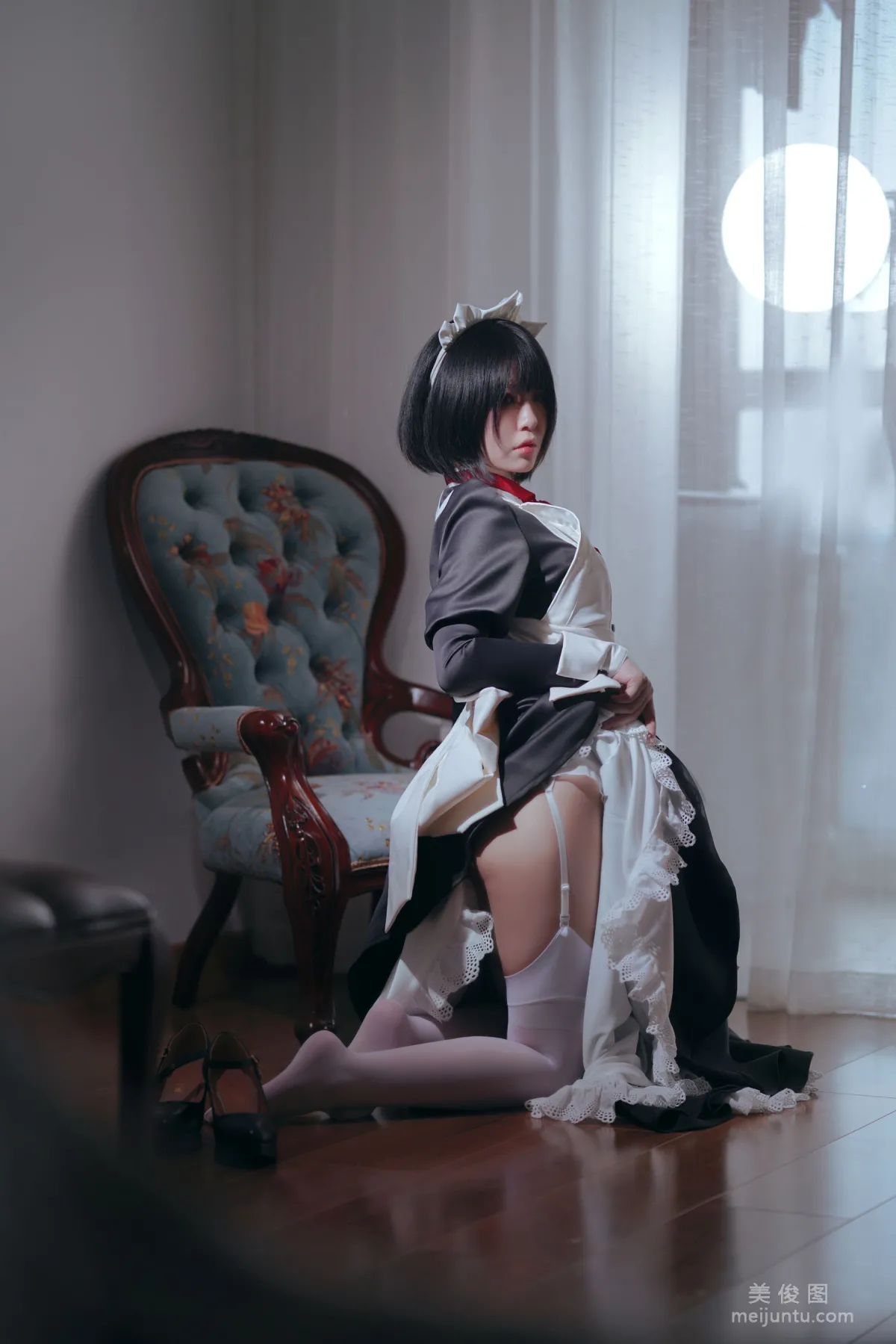 [美女Coser] 半半子 《 嫌パン メイド》 写真集37