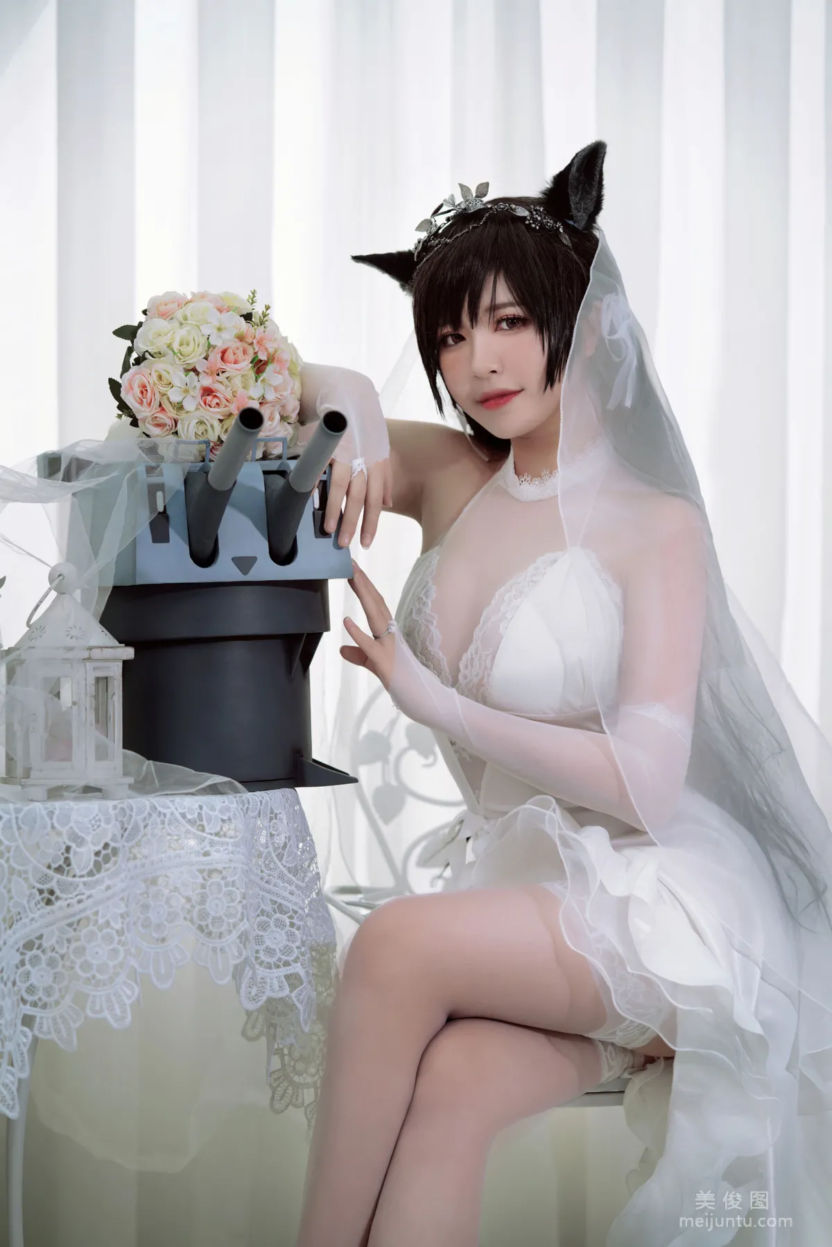 [美女Coser] 半半子 《愛宕花嫁》 寫真集 23