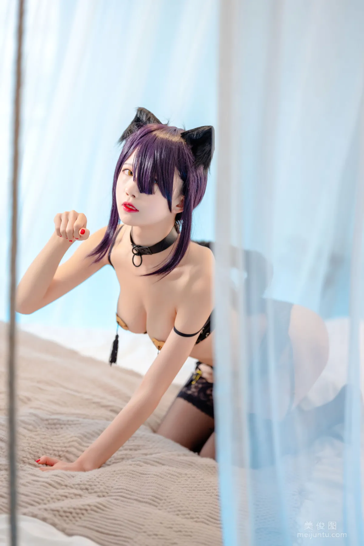 美女Coser水淼aqua 《黑貓》 寫真集 16