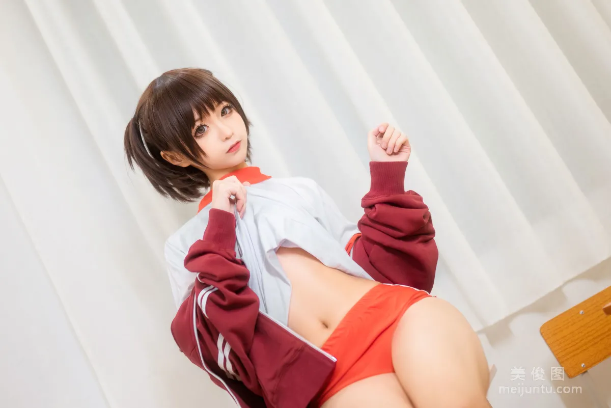 [美女Coser] 蠢沫沫 《紅體操服》 寫真集 22