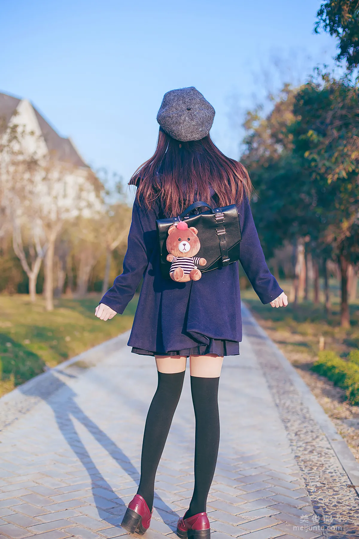 小野妹子w 《JK黑丝》 写真集1