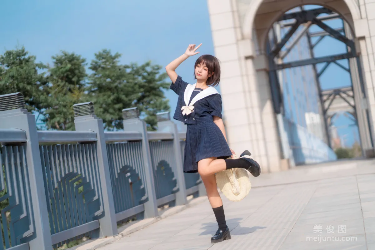 [网红Coser] 蠢沫沫 《JK制服》 写真集11