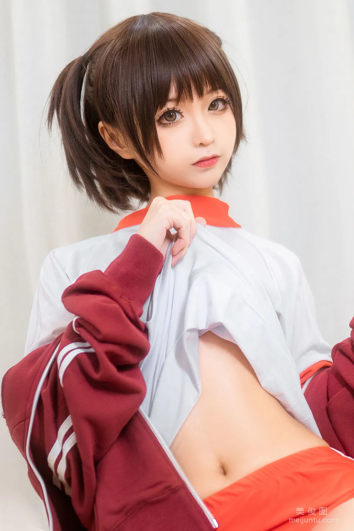 [美女Coser] 蠢沫沫 《紅體操服》 寫真集 19