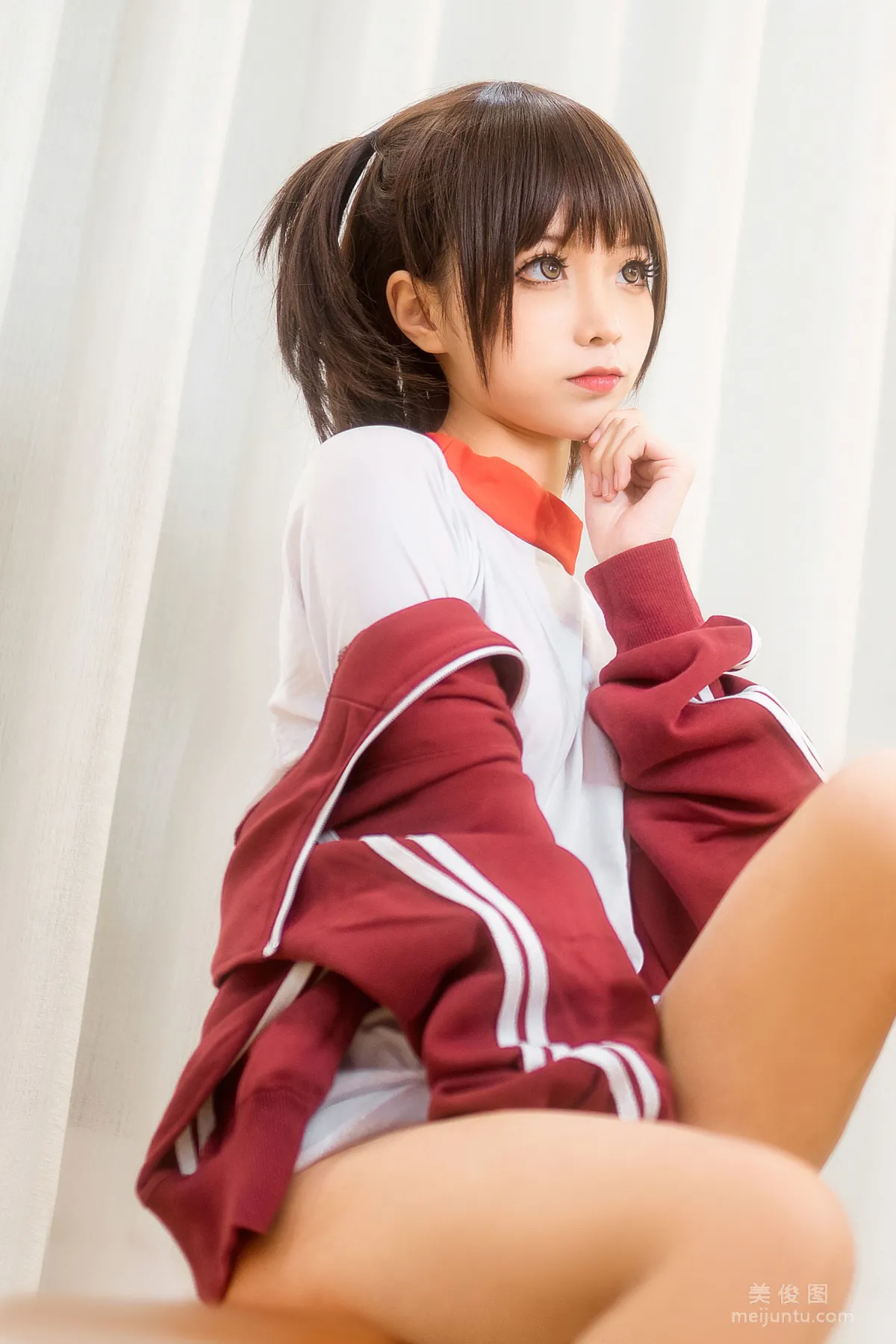 [美女Coser] 蠢沫沫 《紅體操服》 寫真集 18