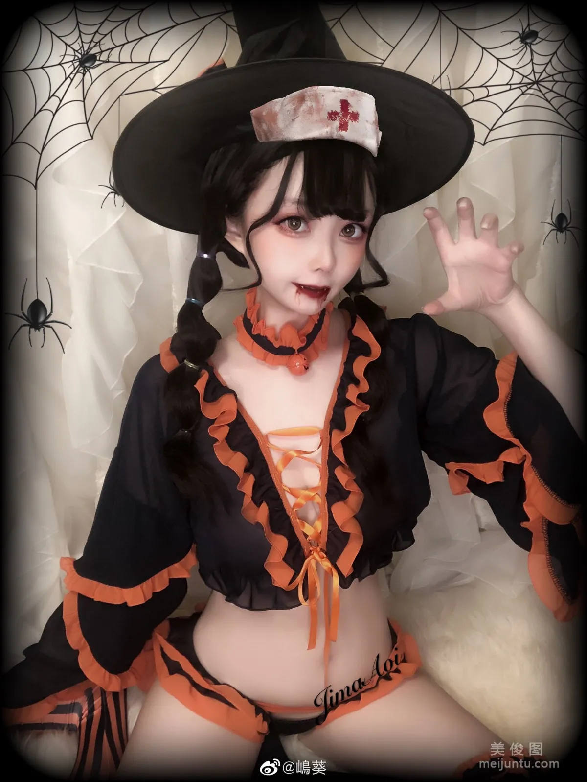 微博Coser嶋葵 《万圣节小恶魔》 写真集1