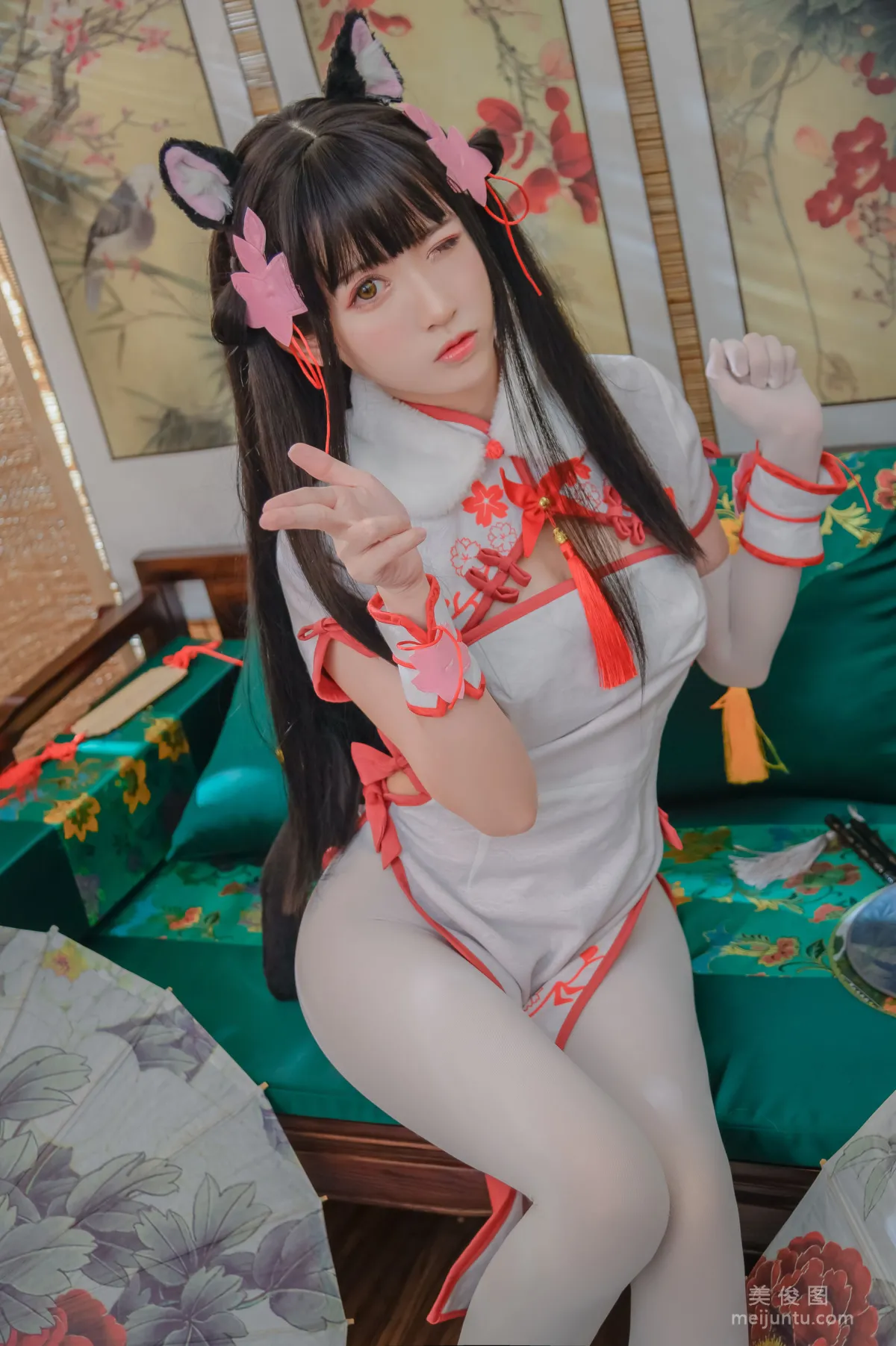 Coser鳗鱼霏儿 《碧蓝华裳 夕暮》 写真集4