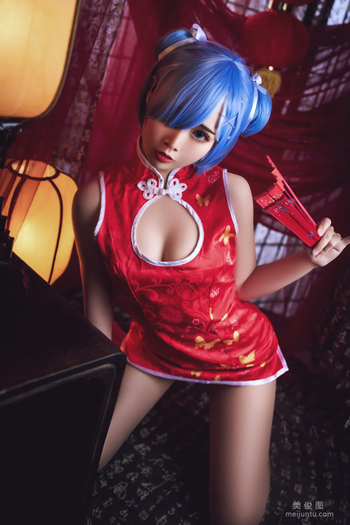 [美女Coser] 面餅仙兒 《雷姆旗袍》 寫真集 16