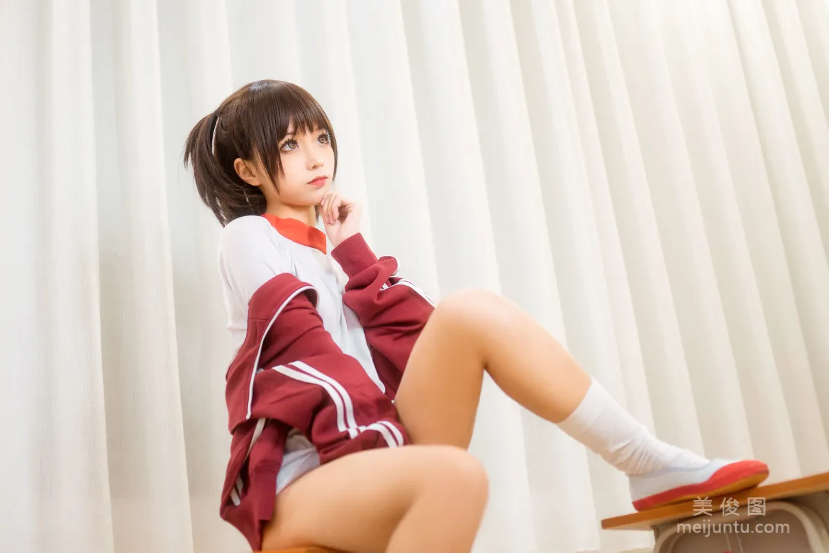 [美女Coser] 蠢沫沫 《紅體操服》 寫真集 21