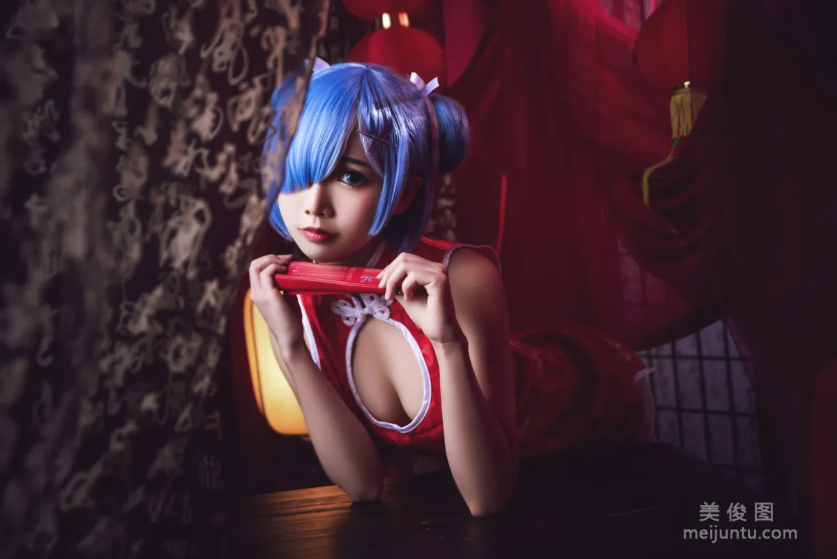 [美女Coser] 面餅仙兒 《雷姆旗袍》 寫真集 10