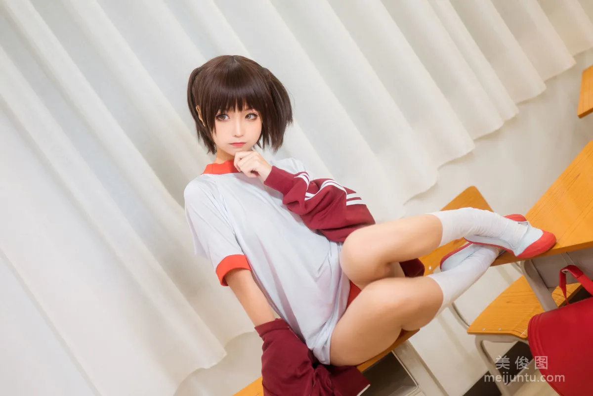 [美女Coser] 蠢沫沫 《紅體操服》 寫真集 14