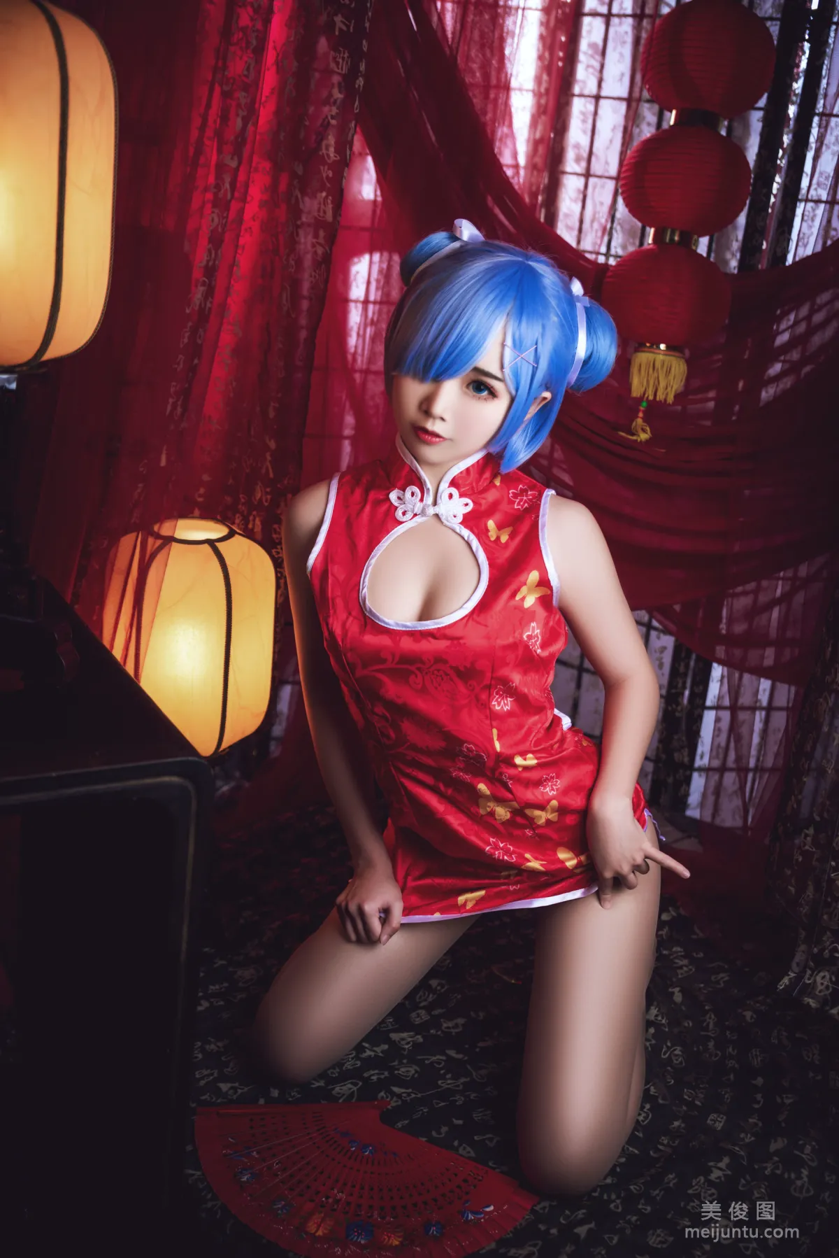 [美女Coser] 面餅仙兒 《雷姆旗袍》 寫真集 17