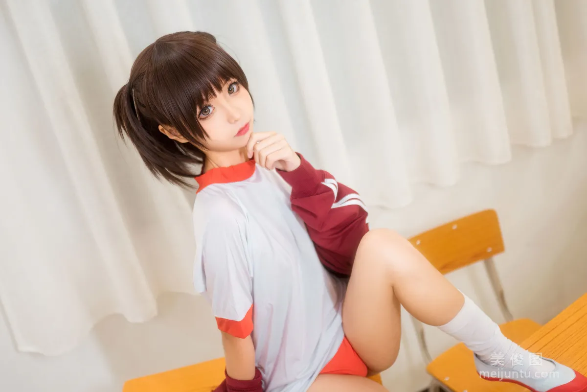 [美女Coser] 蠢沫沫 《紅體操服》 寫真集 13
