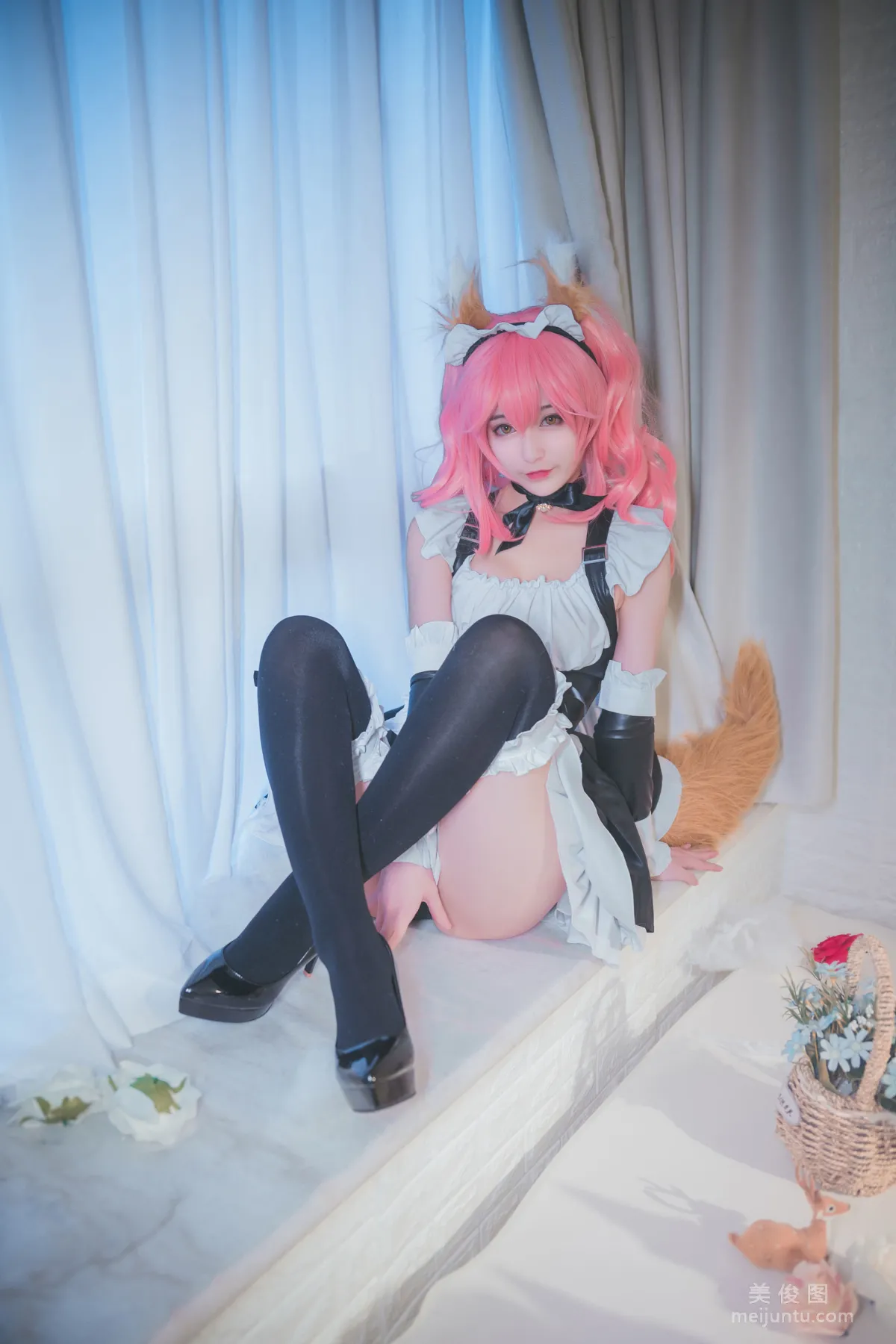 美女Coser鐵闆燒鬼舞w 《玉藻前女仆》 寫真集 22