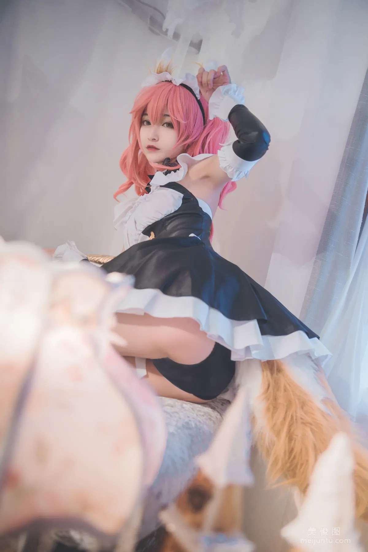 美女Coser鐵闆燒鬼舞w 《玉藻前女仆》 寫真集 15