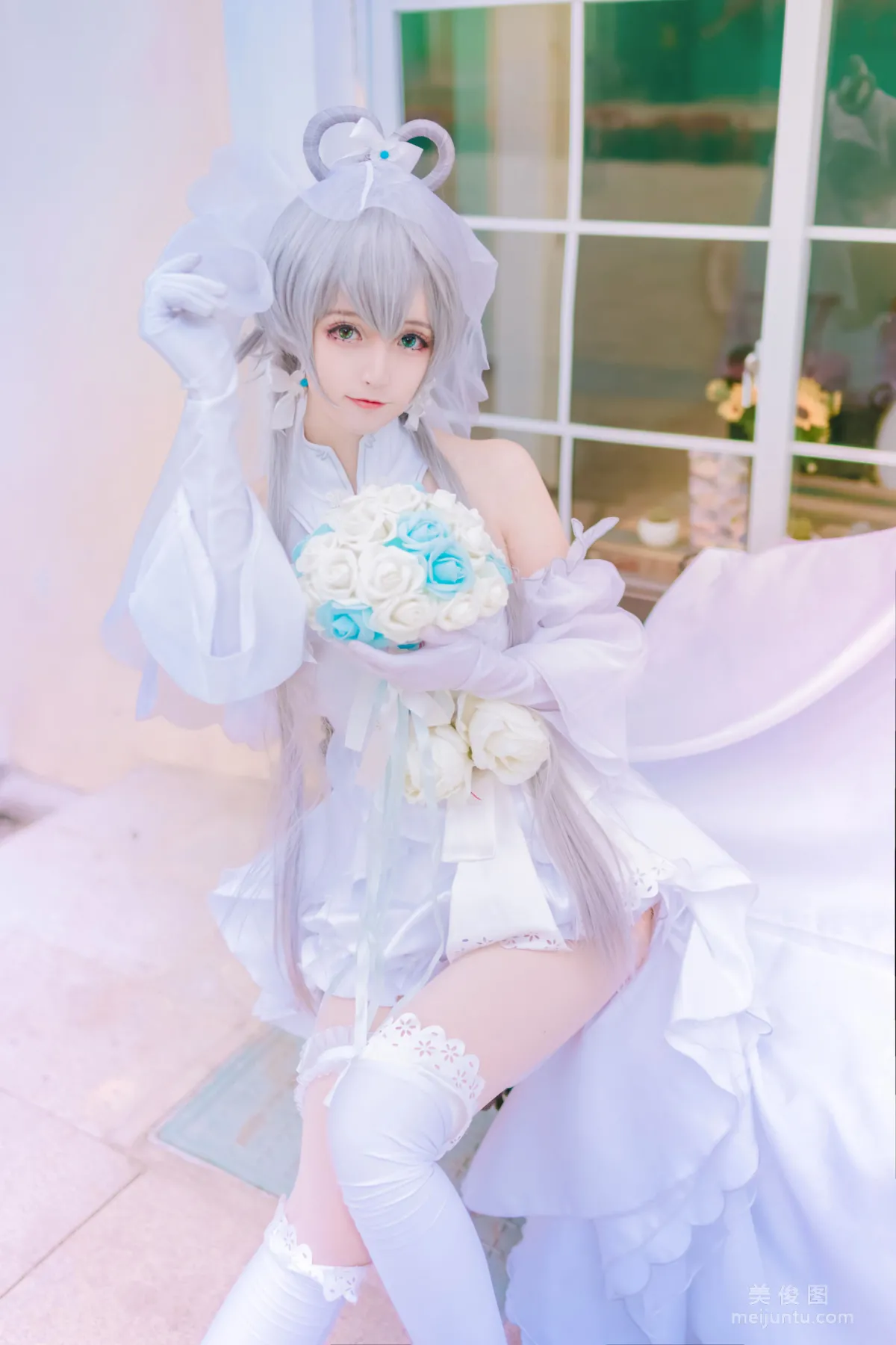[美女Coser] yui金魚 《洛天依婚紗》 寫真集 8