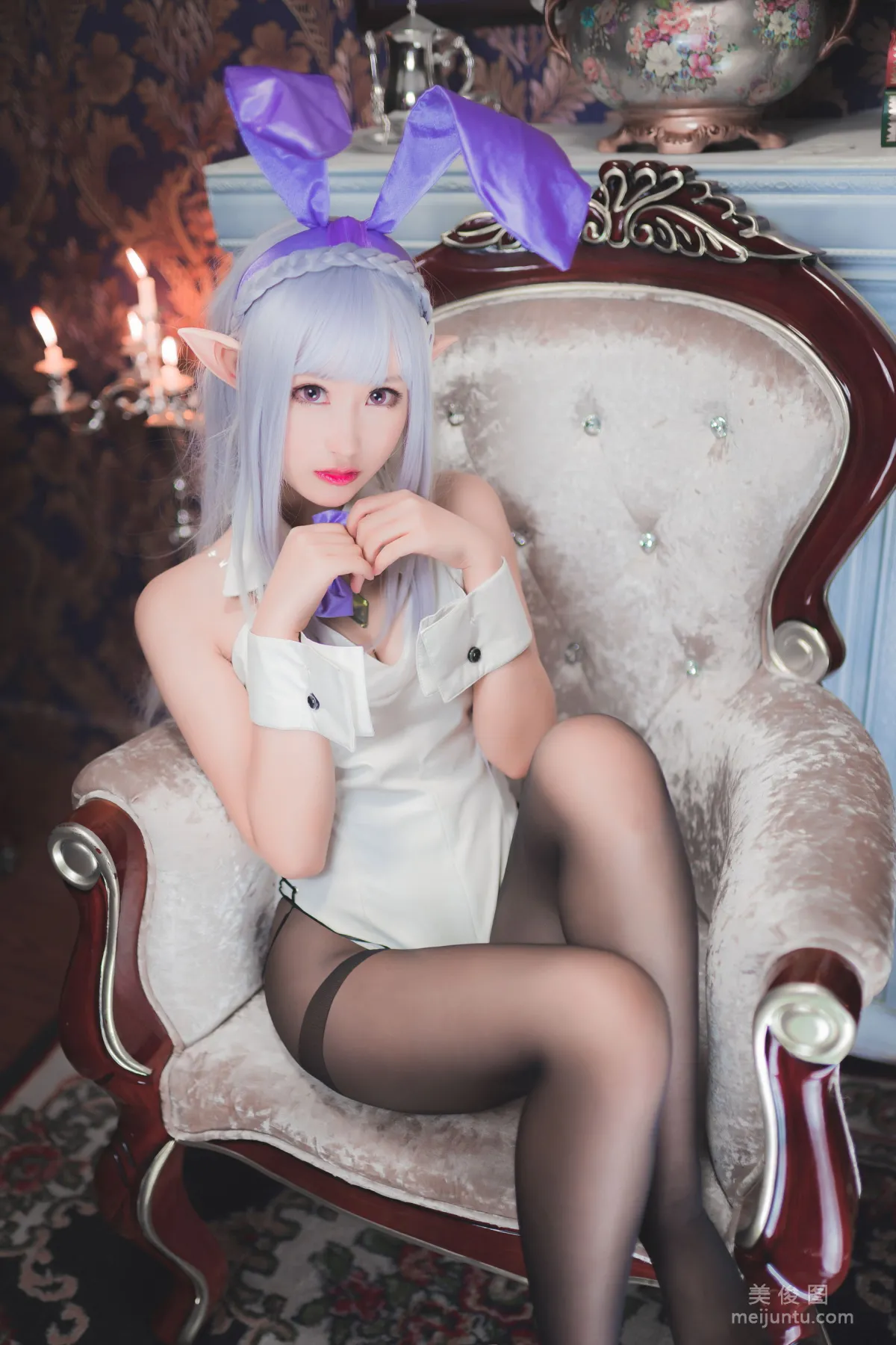 Cosplay沫小舞 《艾米莉亚兔女郎》 写真集13