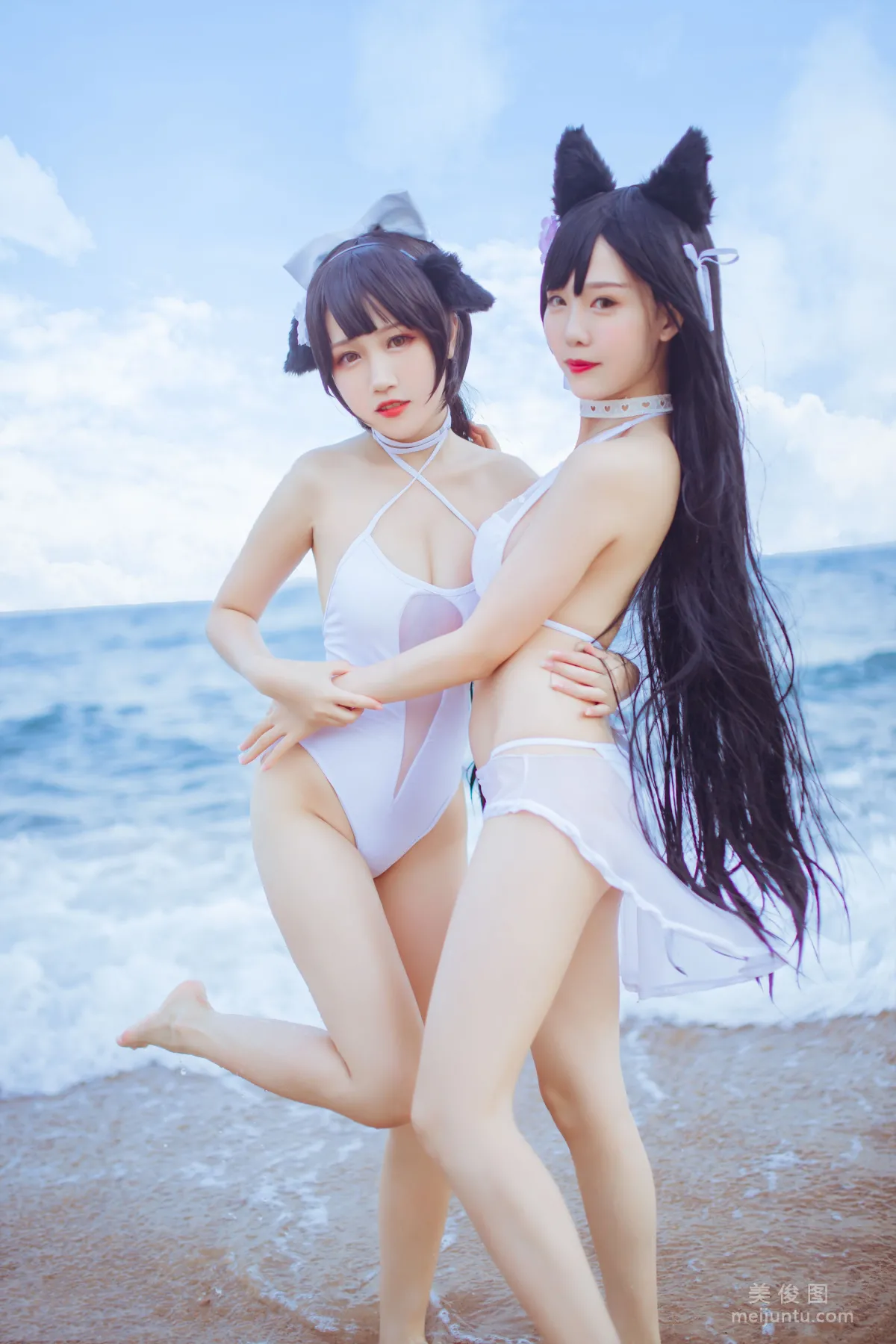 抖娘-利世×不呆貓 《獒犬海邊泳裝》 寫真集 25