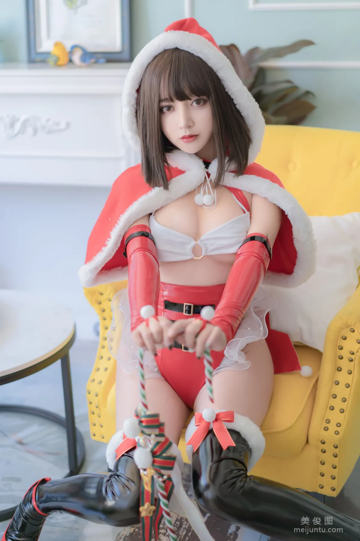 美女主播米线线sama 《圣诞》 写真集9