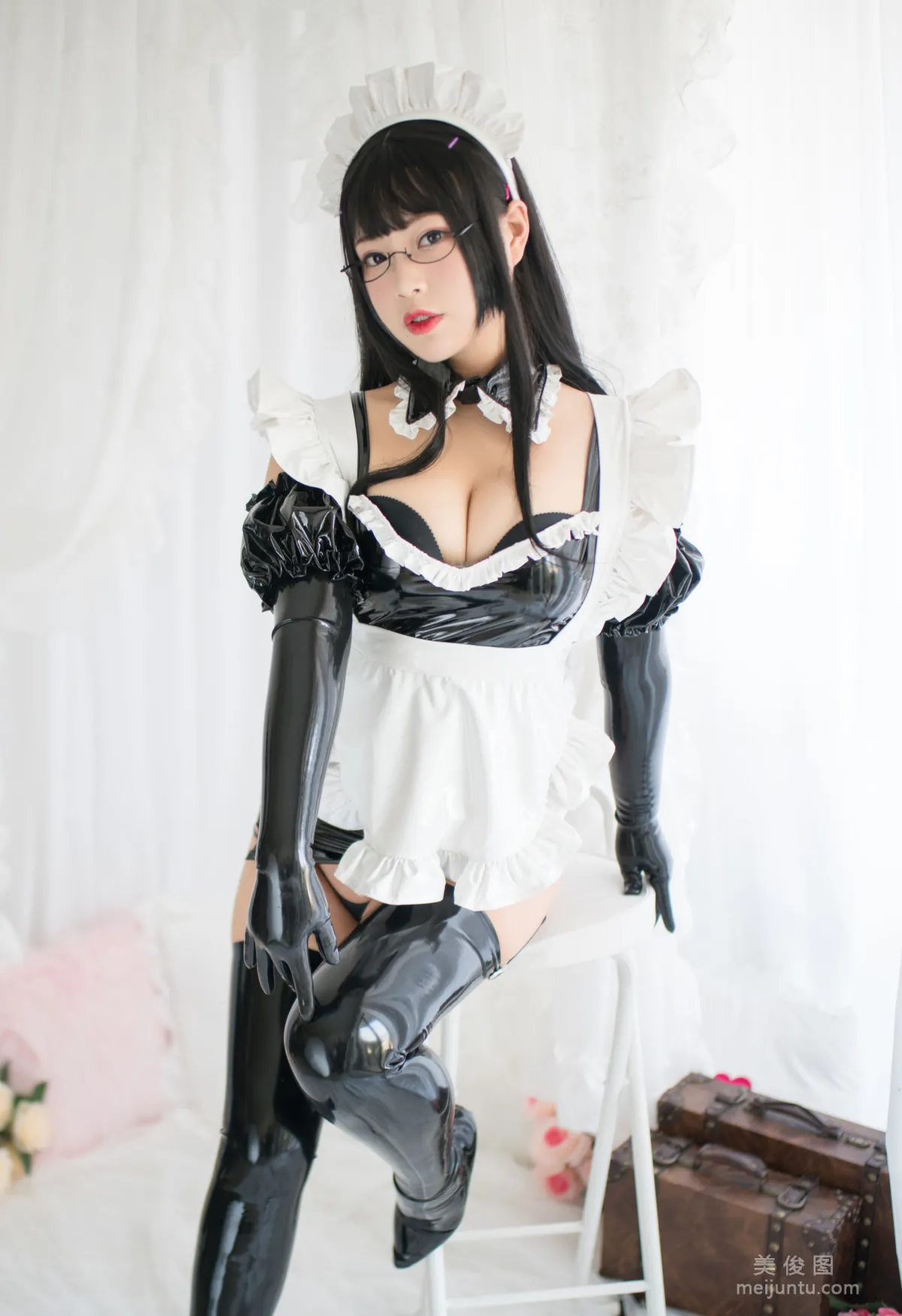 [美女Coser] -白烨- 《傲嬌黑膠女仆》 寫真集 45