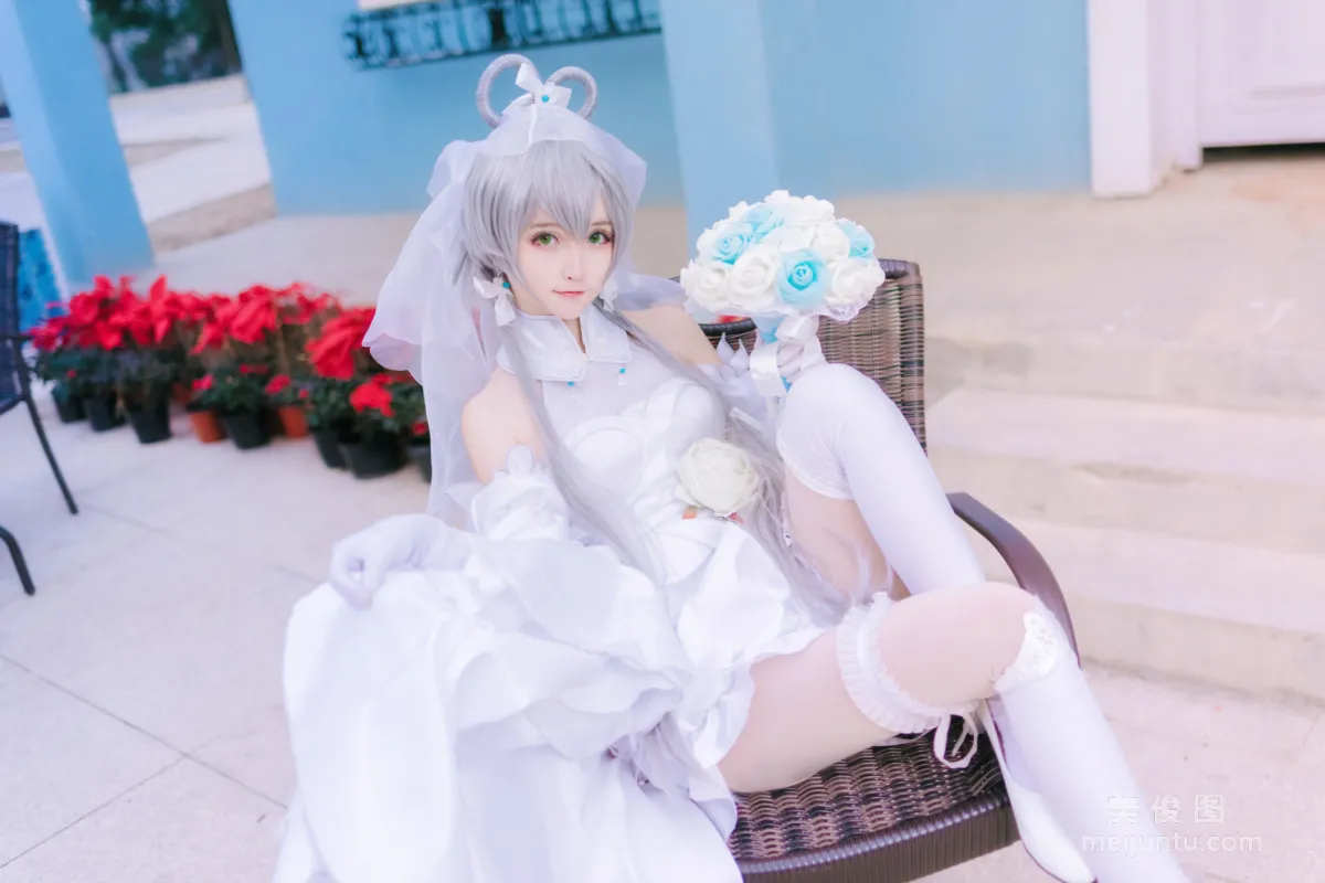 [美女Coser] yui金魚 《洛天依婚紗》 寫真集 4