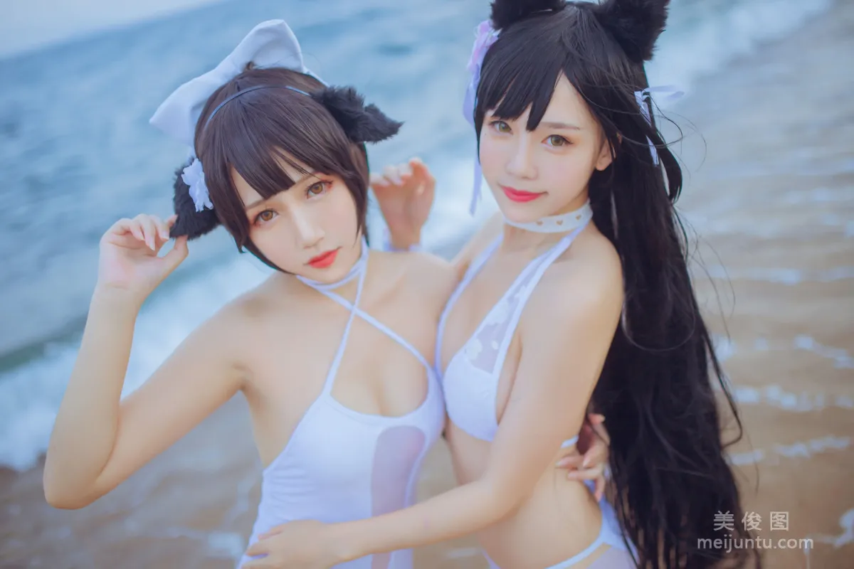 抖娘-利世×不呆貓 《獒犬海邊泳裝》 寫真集 3