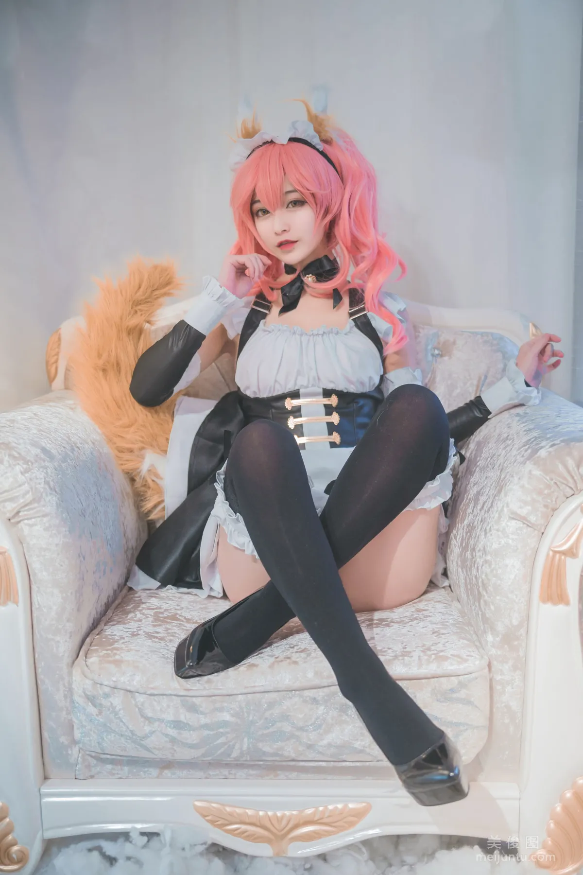 美女Coser鐵闆燒鬼舞w 《玉藻前女仆》 寫真集 19