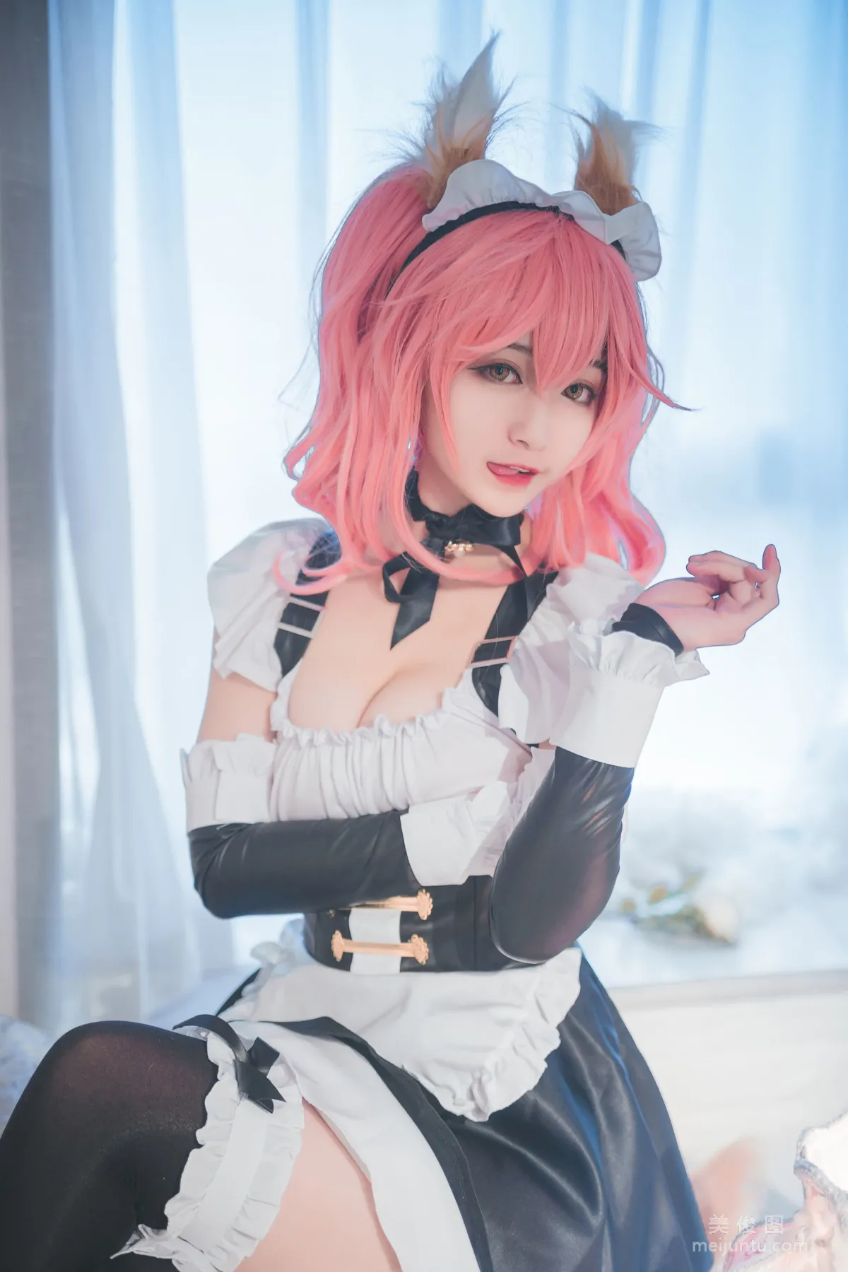 美女Coser鐵闆燒鬼舞w 《玉藻前女仆》 寫真集 13