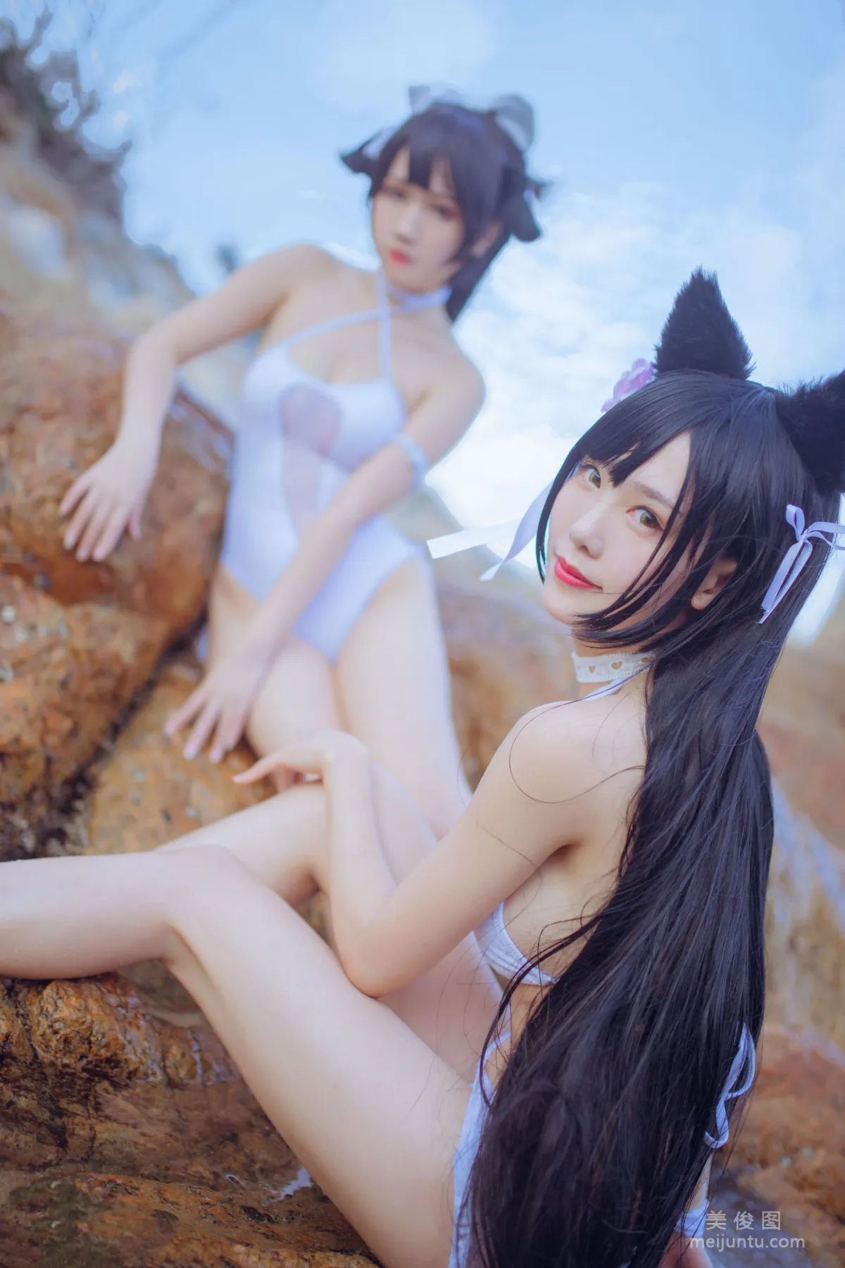 抖娘-利世×不呆貓 《獒犬海邊泳裝》 寫真集 23
