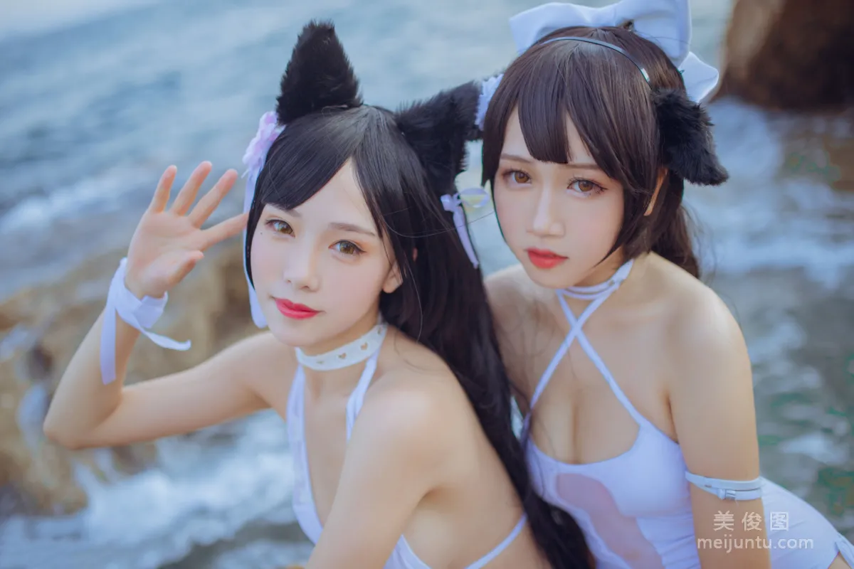 抖娘-利世×不呆貓 《獒犬海邊泳裝》 寫真集 18