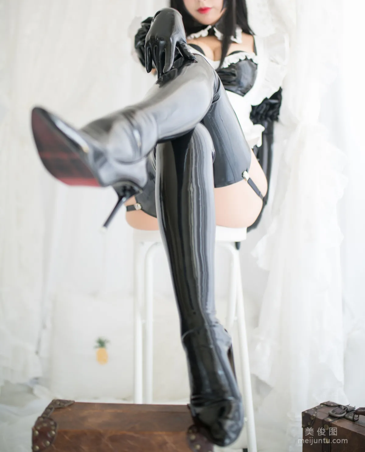 [美女Coser] -白烨- 《傲嬌黑膠女仆》 寫真集 52