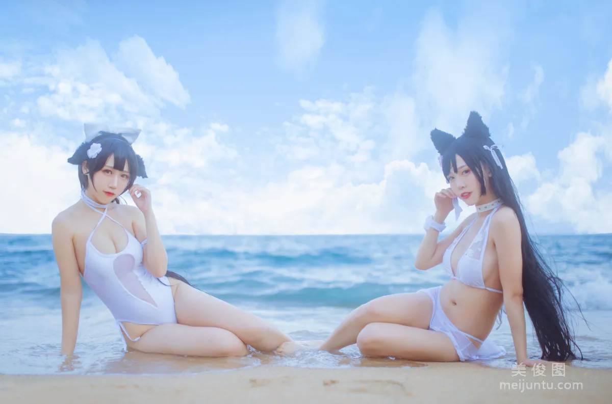 抖娘-利世×不呆貓 《獒犬海邊泳裝》 寫真集 29