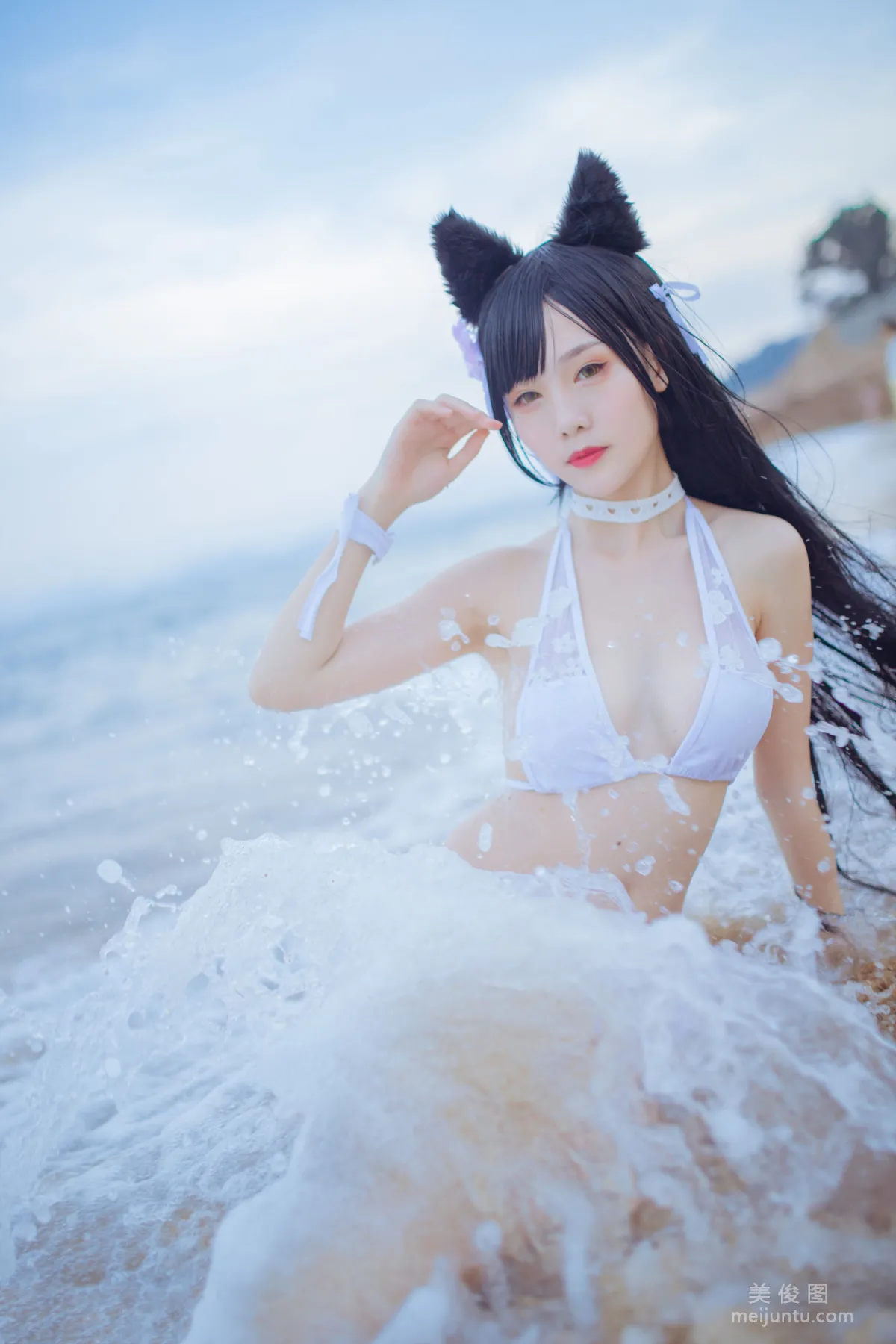 抖娘-利世×不呆貓 《獒犬海邊泳裝》 寫真集 17
