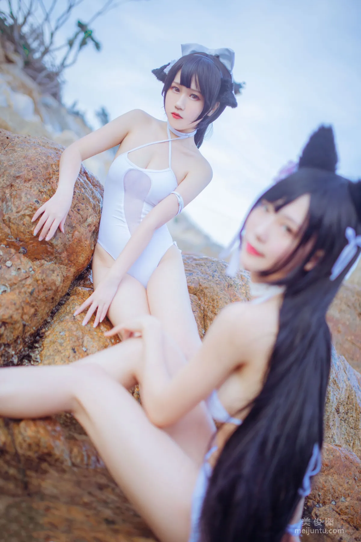 抖娘-利世×不呆貓 《獒犬海邊泳裝》 寫真集 24
